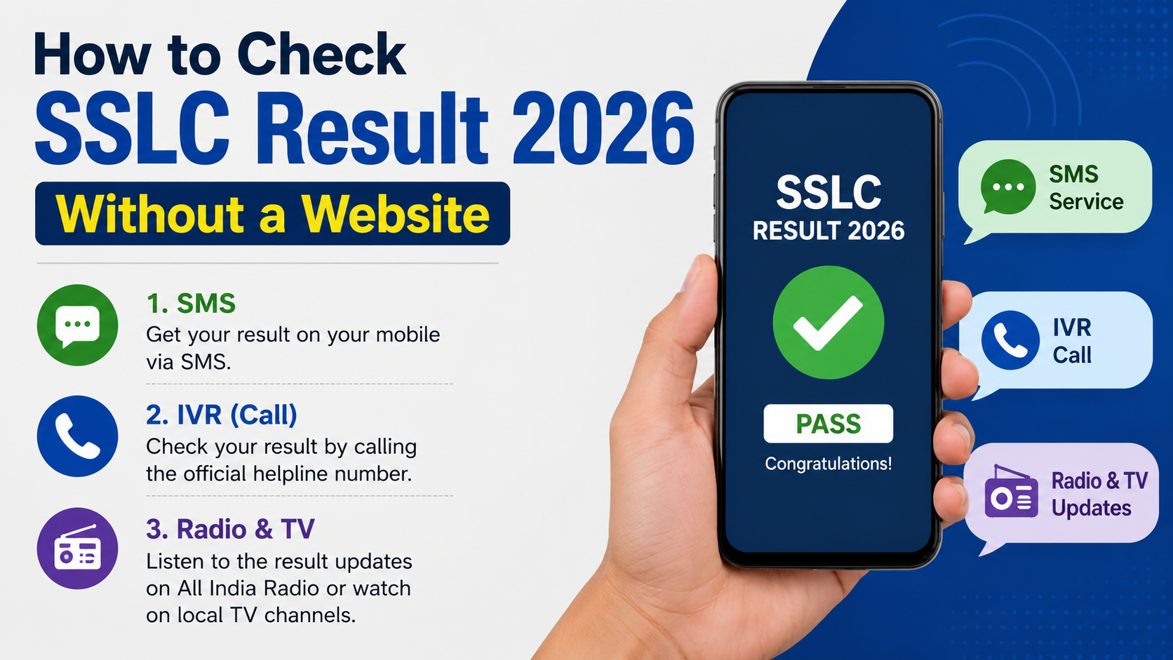 How to Check SSLC Result 2026 Without a Website