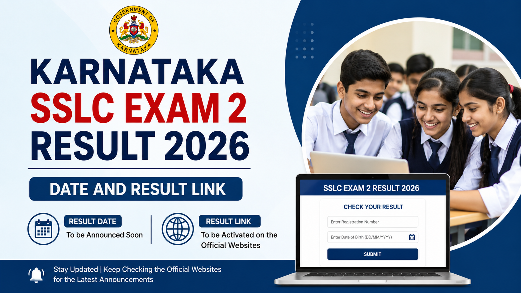Karnataka SSLC Exam 2 Result 2026: Date and Result Link