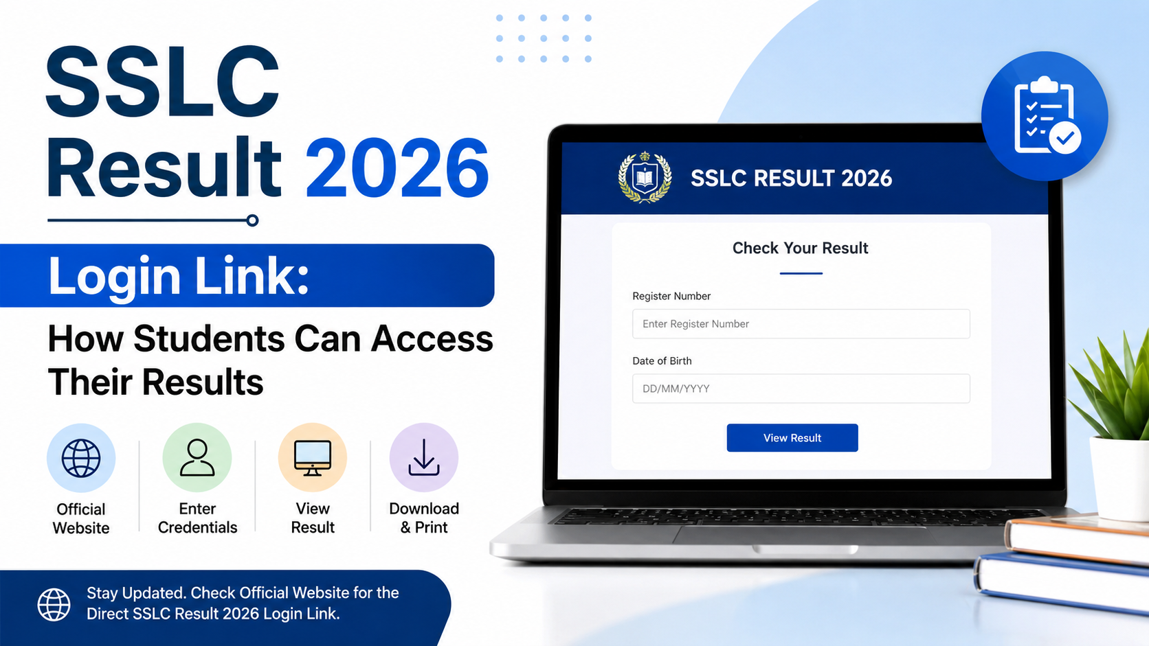 SSLC Result 2026 Login Link: How Students Can Access Their Results