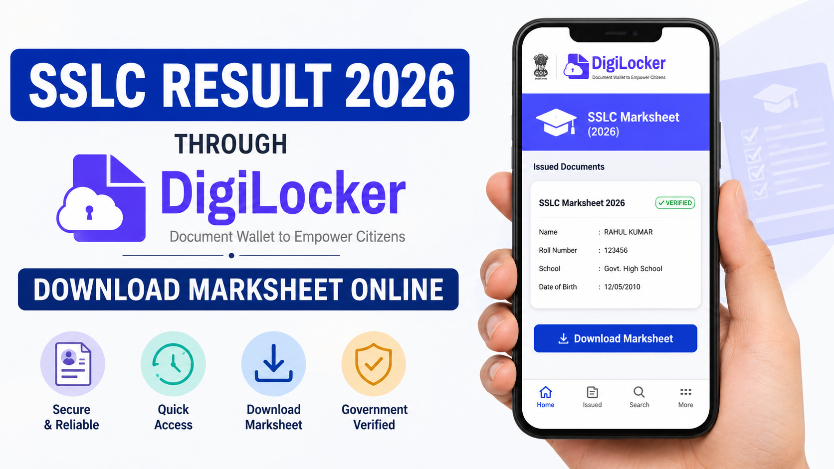 SSLC Result 2026 Through DigiLocker: Download Marksheet Online