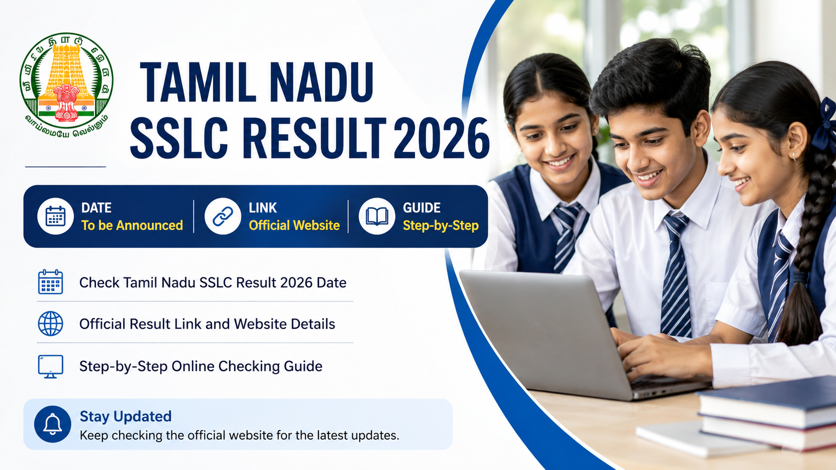 Tamil Nadu SSLC Result 2026: Date, Link and Online Checking Guide